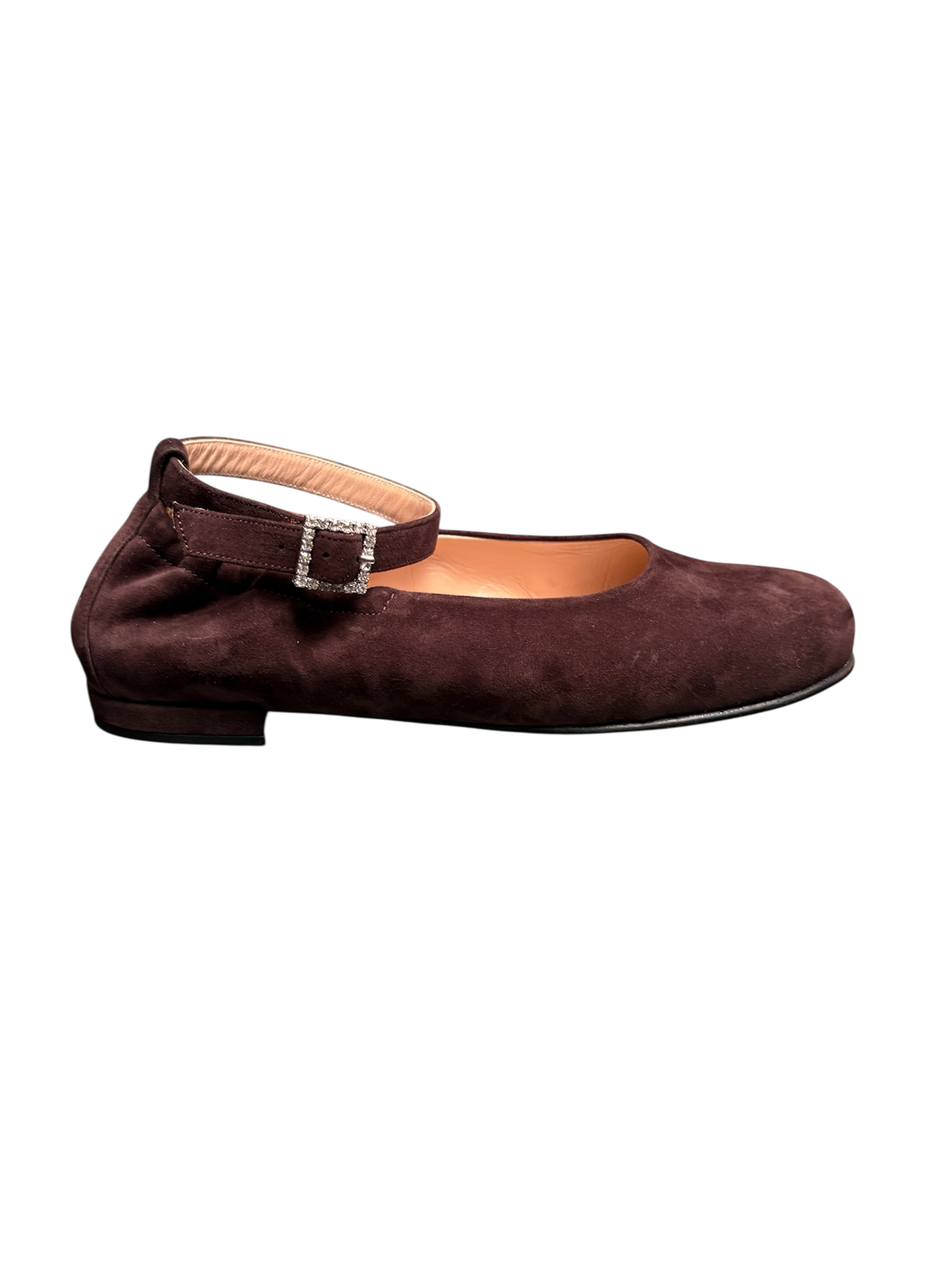 Lise ballerina con cinturino alla caviglia e fibbia in strass